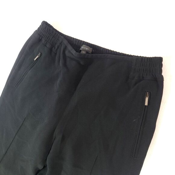 Belstaff England Dress Pants US 6 Black Stretch Front Crease Zipper Pocket UK 38 - Picture 4 of 11